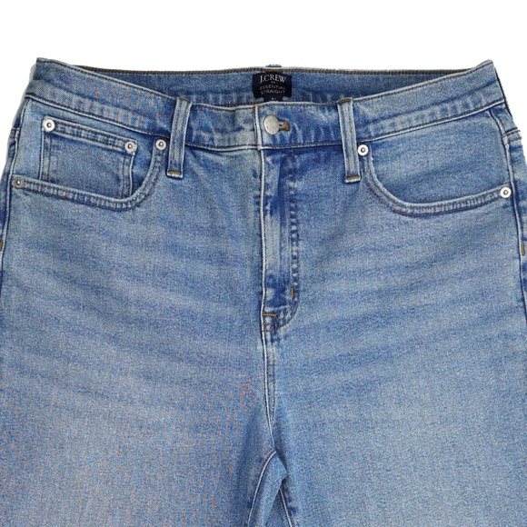 JCREW Size 31 Essential Straight jean All-Day Stretch Palm Blue Wash $128 CD679 - Picture 3 of 7